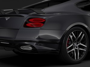 bentley continental supersport 2018 3D 모델