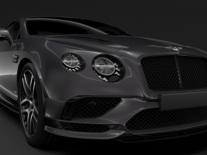 bentley continental supersport 2018 3D 모델