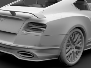 bentley continental supersport 2018 3D 모델