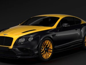 bentley continental gt continental 24 2018 3D Model