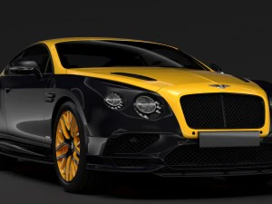 bentley continental gt continental 24 2018 3D Model