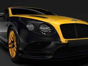bentley continental gt continental 24 2018 3D Model