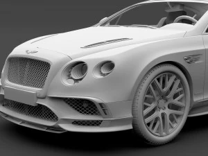 bentley continental gt continental 24 2018 3D Model