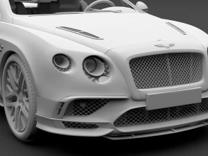bentley continental gt continental 24 2018 3D Model