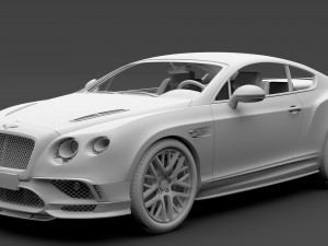 bentley continental gt continental 24 2018 3D मॉडल