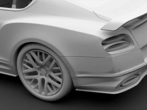 bentley continental gt continental 24 2018 3D Model