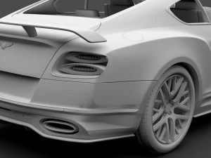 bentley continental gt continental 24 2018 3D Model