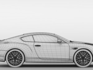 bentley continental gt continental 24 2018 3D मॉडल