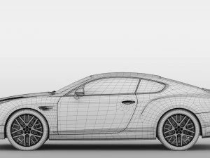 bentley continental gt continental 24 2018 3D Model