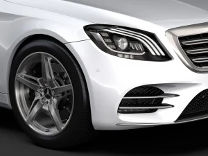 mercedes benz s 560 lang 4matic amg line v222 2018 3D Model
