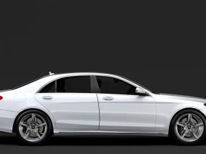 mercedes benz s 560 lang 4matic amg line v222 2018 3D Model