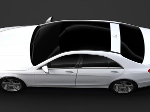 mercedes benz s 560 lang 4matic amg line v222 2018 3D Model