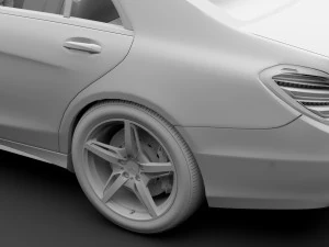 mercedes benz s 560 lang 4matic amg line v222 2018 3D Model