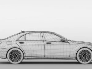 mercedes benz s 560 lang 4matic amg line v222 2018 3D Model