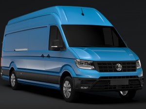 vw crafter l4h3 van 2018 3D Model