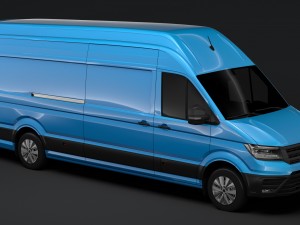 vw crafter l4h3 van 2018 3D Model