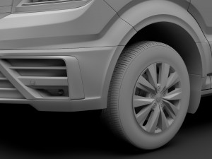 vw crafter l4h3 van 2018 3D Model