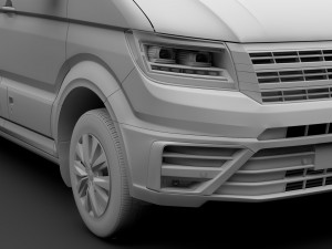 vw crafter l4h3 van 2018 3D Model