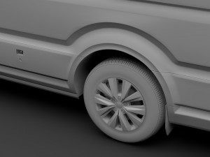 vw crafter l4h3 van 2018 3D Model