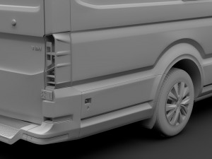 vw crafter l4h3 van 2018 3D Model