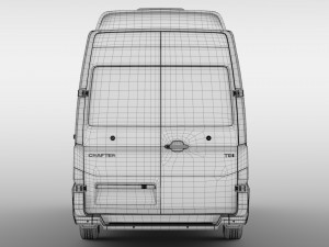 vw crafter l4h3 van 2018 3D Model