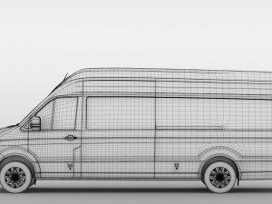 vw crafter l4h3 van 2018 3D Model
