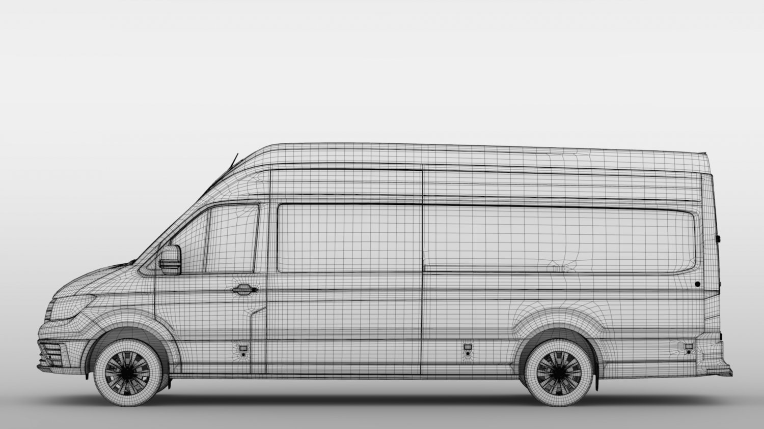 Vw Crafter L4H3 Van 2018 Modelli 3D In Van E Minivan 3Dexport
