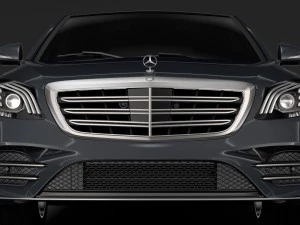 Mercedes Benz S 350 lang amg line v222 2018 3D Модель