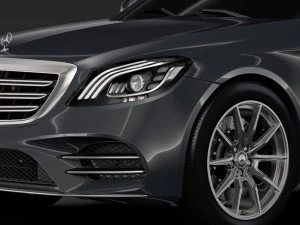 mercedes benz s 350 lang linea amg v222 2018 Modello 3D