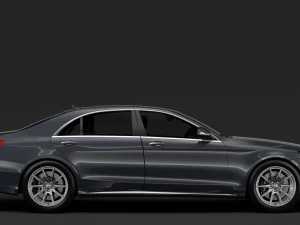 mercedes benz s 350 lang linea amg v222 2018 Modello 3D