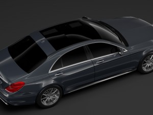 mercedes benz s 350 lang amg line v222 2018 3D Model