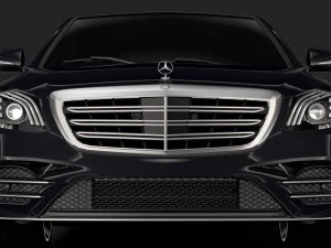 Mercedes-Benz S 560 lang amg line v222 2018 г. 3D Модель