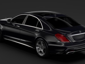 mercedes benz s 560 lang amg line v222 2018 3D 모델