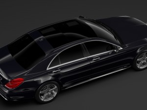 mercedes benz s 560 lang amg line v222 2018 3D 모델