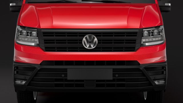 vw crafter l4h3 window van 2018 3D Модель .c4d .max .obj .3ds .fbx .stl .blend