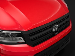 vw crafter l4h3 window van 2018 3D Model
