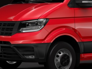 vw crafter l4h3 window van 2018 3D Model