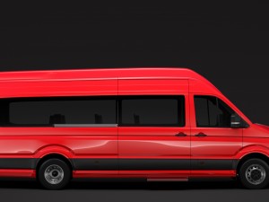 vw crafter l4h3 window van 2018 3D Model