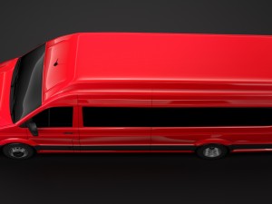 vw crafter l4h3 window van 2018 3D Model
