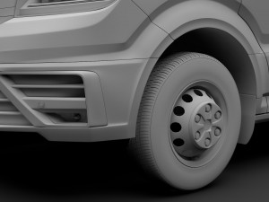 vw crafter l4h3 window van 2018 3D Model