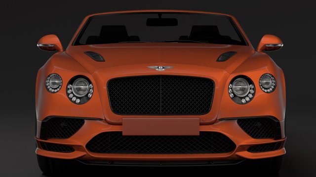bentley continental supersport convertible 2018 Modelo 3D .c4d .max .obj .3ds .fbx .stl .blend 