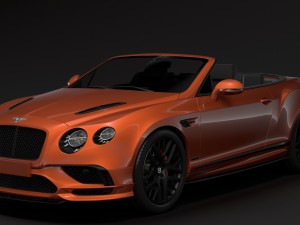 bentley continental supersport convertible 2018 Modelo 3D