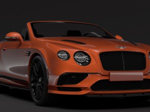 bentley continental supersport convertible 2018 Modelo 3D