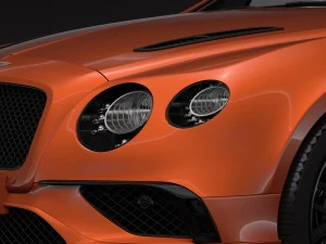 bentley continental supersport convertible 2018 3D Model