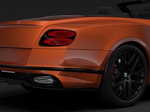 bentley continental supersport convertible 2018 Modelo 3D