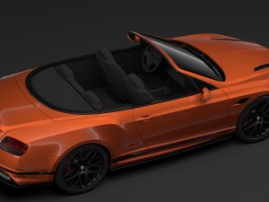 bentley continental supersport convertible 2018 Modelo 3D