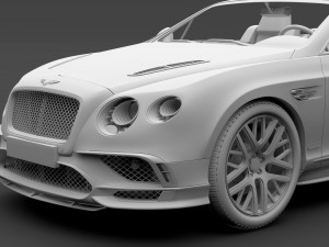 bentley continental supersport convertible 2018 Modelo 3D