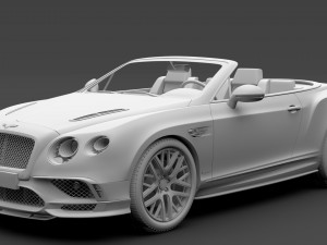 bentley continental supersport convertible 2018 Modelo 3D