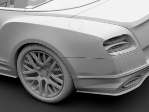 bentley continental supersport convertible 2018 3D Model