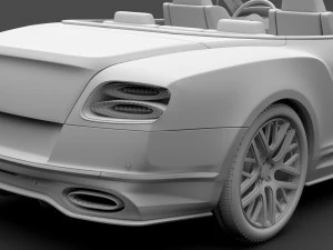 bentley continental supersport convertible 2018 3D Model